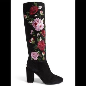 kate spade Greenfield Flower Embroidered Boots
